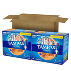 Tampax Pearl Tampons for Women, with LeakGuard Braid, Super Plus Absorbency, Unscented, 100 Count (2 Packs of 50)
