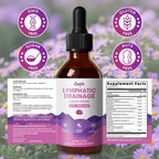 Lymphatic Drainage Drops Supplements for Immune, Lymph System Support, Cleanse & Detox, Liver Health with Echinacea,Elderberry,Cleavers Herb,Burdock, Calendula, Vegan, Non-GMO,Natural Flavor, 2 Fl Oz