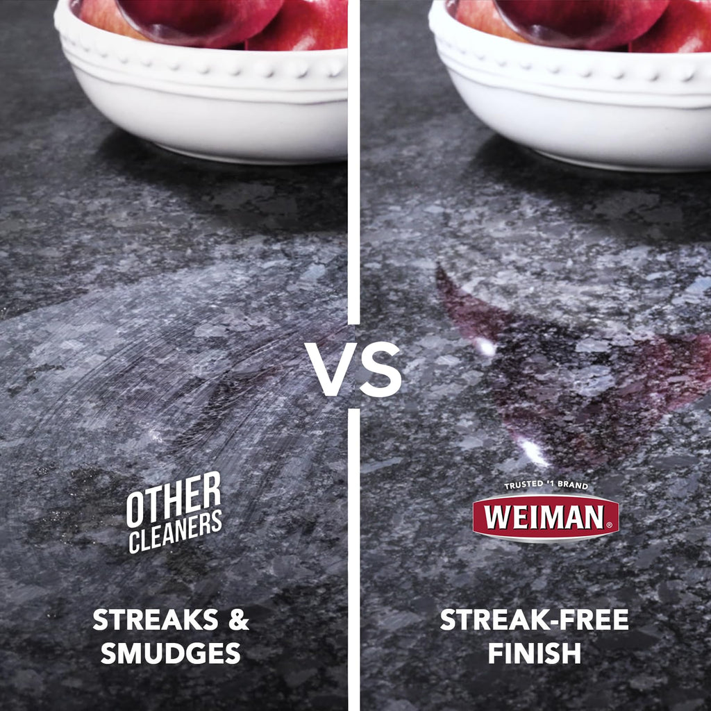 Weiman Disinfecting Granite Daily Clean & Shine Refill, 64 Oz - Safely Clean Disinfect and Shine Granite Marble Soapstone Quartz Quartzite Slate Limestone Corian Laminate Tile Countertop