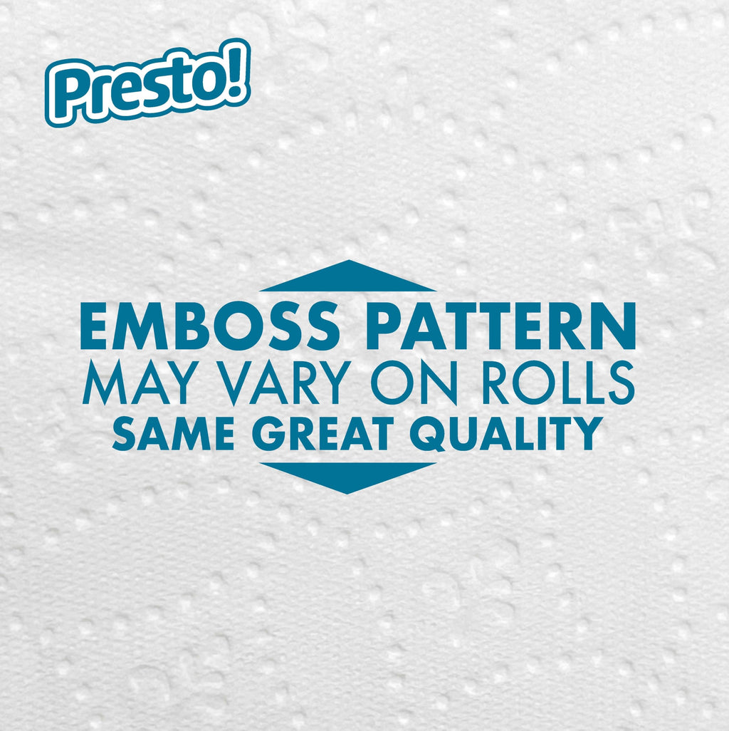 Amazon Brand - Presto! 2-Ply Ultra-Soft Toilet Paper, 6 Family Mega Rolls = 30 regular rolls, 1878 Count (6 roll of 313 sheets), Unscented, White