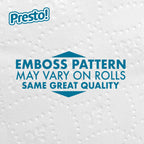 Amazon Brand - Presto! 2-Ply Ultra-Soft Toilet Paper, 6 Family Mega Rolls = 30 regular rolls, 1878 Count (6 roll of 313 sheets), Unscented, White