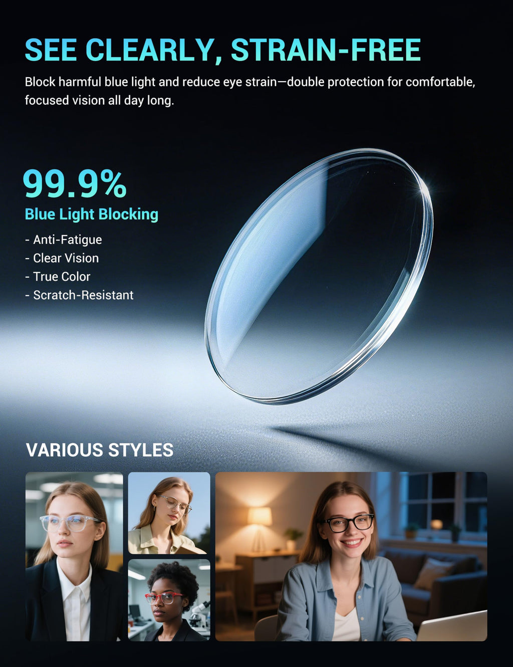 TIJN Olisa Blue Light Blocking Glasses for Women Men,Oval Small Frame Bluelight Glasses for Gaming/Computer/Screen,Tortoise
