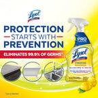 Lysol Pro All-Purpose Cleaner - Advanced Deep Cleaning Sanitizing and Disinfecting Spray - Lemon Breeze Scent - 32 oz Bottle (946 ml) - Pack of 12 - Commercial Use for Hotels, Facilities, Offices