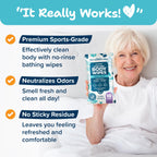 Body Wipes for Adults Bathing No Rinse 50pc XL - Ultra Thick Shower Travel Wipes for Personal Cleansing & Hygiene Essentials, Elderly Care, Incontinence Disposable Washcloths for Women Men