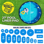 Shop Square 27-Foot Pool Liner Pad for Above Ground Pools - Under Padding, Above Ground Pad, Puncture Protection, Extend Liner Life, Durable Geotextile Material