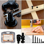 Dianrui 1680 PCS Blcak Nails and Screws Assortment Kit & Screw Bolts and Nuts, M3/M4/M5/M6 Machine Screws, Small Nails for Picture Hanging, #6#8 Drywall Screw Set for DIY Project Length 1/2" to 2"