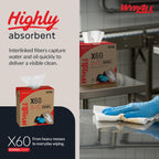 WypAll GeneralClean X60 Multi-Task Cleaning Cloths, 10 x 118 Towels (34790)