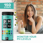 JNW Direct pH Test Strips for Urine and Saliva - 150 Litmus Paper Strips