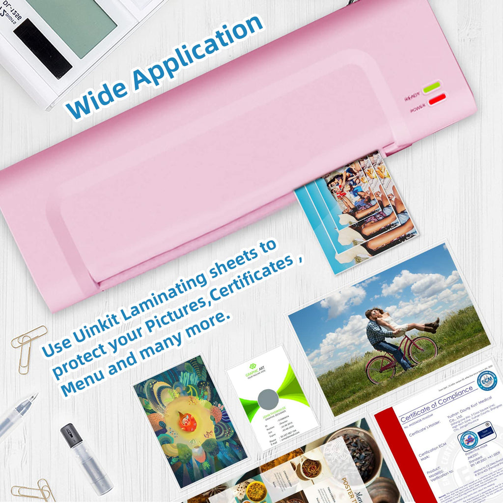 Uinkit 100 Pack Thermal Laminating Pouches 4mil Hold 11x17 inches Menu Tabloid Size Laminating Sheets