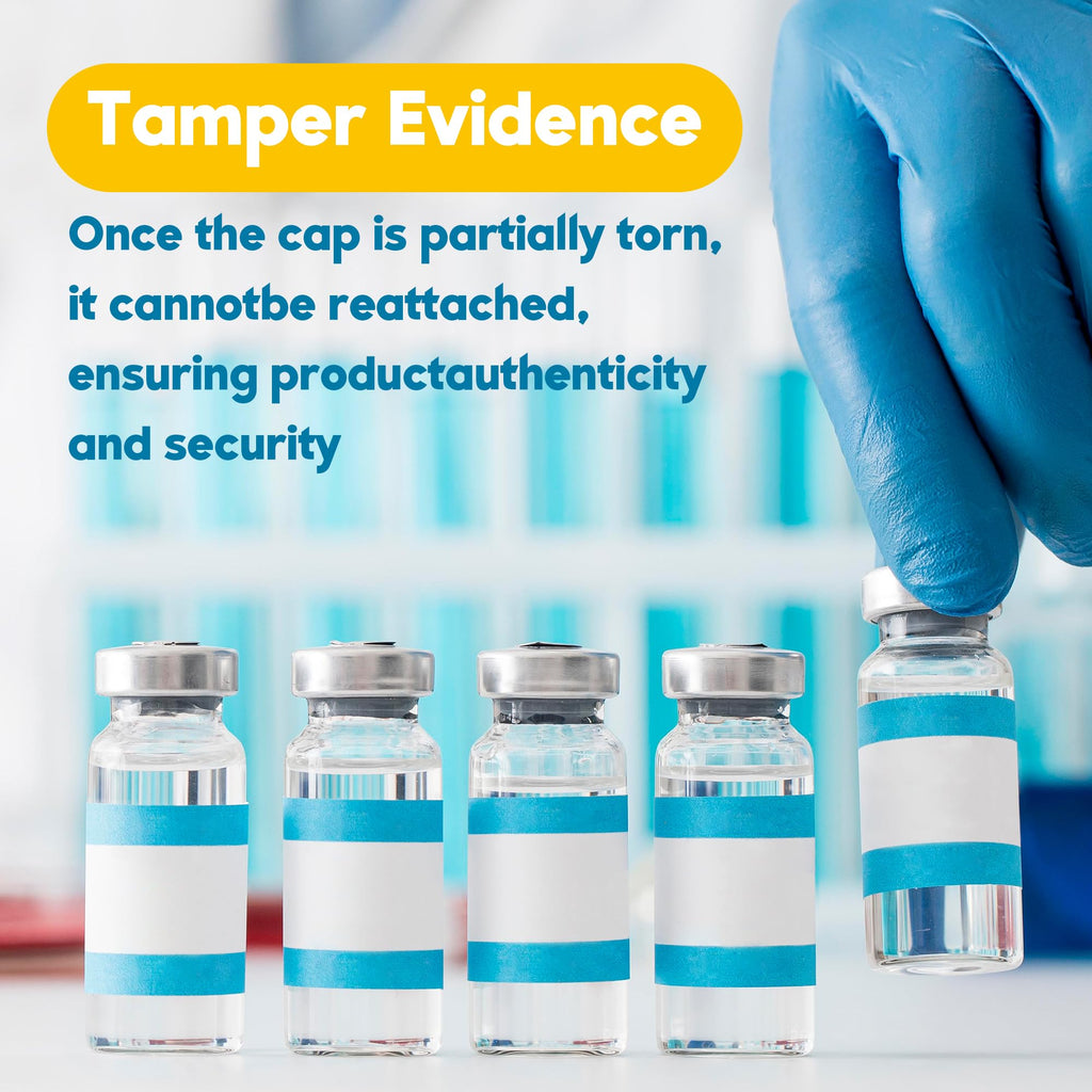 otwooi 3ml Vial for Injection Empty Glass Small Vials with Self Healing Injection Port and Flip Off Aluminum Cap for Water, Liquid Sample Bottles (50pcs)