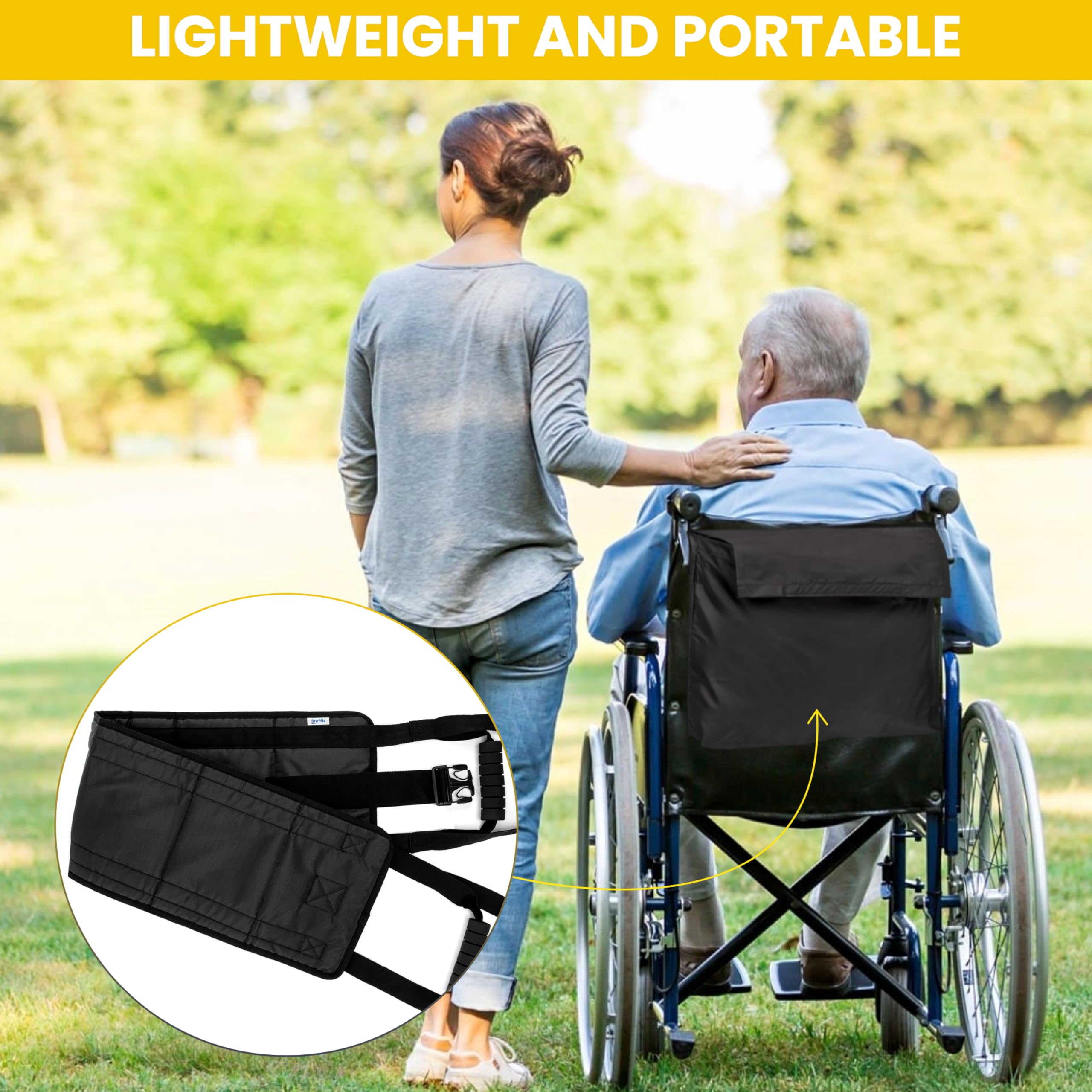 35 Inch Patient Transfer Sling For Elderly and Disabled - Lift Assist for Elderly, Gait Belt For Seniors, Patient Lift Mobility Equipment For Elderly, Transfer Belt Lifting Strap for Bedridden Injured