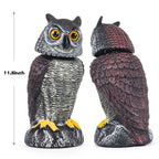 Crobirware 3 Pack Fake Owl Decoys to Scare Birds Away