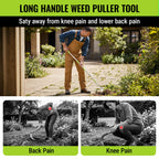 WORKPRO Crack Weeder, Stainless Steel Crevice Weeding Tool with Adjustable Long Handle (27"-54")