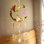 Suncatcher - Amethyst Moon Crystal Sun Catcher Window Hanging