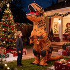 JASHKE Inflatable Dinosaur Costume Adults, Halloween Blow up T-Rex Costume