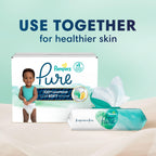 Pampers Pure Baby Diapers, Size 5 (27+ lbs), 132