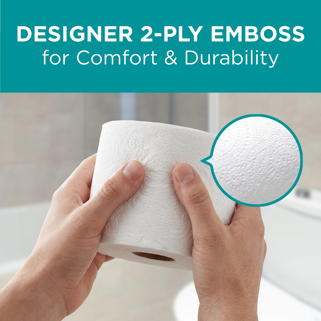 Angel Soft Professional Series by Georgia-Pacific PRO 2-Ply Embossed Toilet Paper, White, Individually Wrapped, 450 Sheets Per Roll, 40 Toilet Tissue Rolls Per Case, 16840
