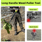 KLDOLLAR Weed Puller Tool,48" Long Handle Weeder Puller Tool with Soft Grip