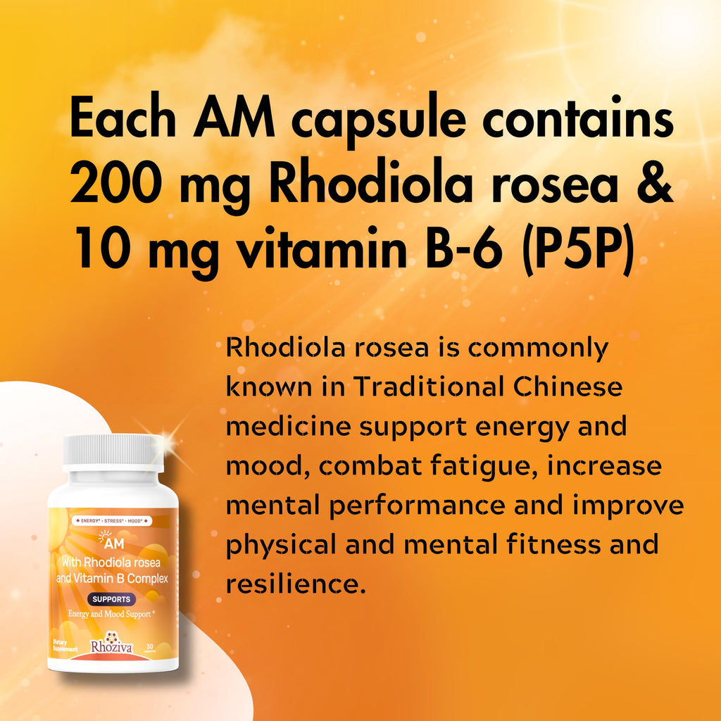 AM PM Multivitamin - Cortisol Supplements for Women and Men with L-Theanine, Ashwagandha - Rhodiola Rosea Supplement 200mg - Vitamin B Complex - Nootropics - Day and Night Vitamins for Women & Men