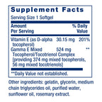 Life Extension Gamma E Mixed Tocopherols & Tocotrienols – Complete Vitamin E Spectrum, Antioxidant Protection – Non-GMO, Gluten-Free – 60 Softgels