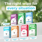 Impossibly Compact Travel Flushable Wipes - 99.5% Water and Aloe - Safe for Sensitive Skin & Hypoallergenic - Travel Essentials for Adults, Kids & Babycare, Unscented, 8 Pack 48 Wipes