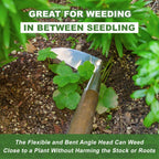 Haliaeetus Sickle Hoe, 58'' Long Handle Japanese Hand Hoe for Removing Weed