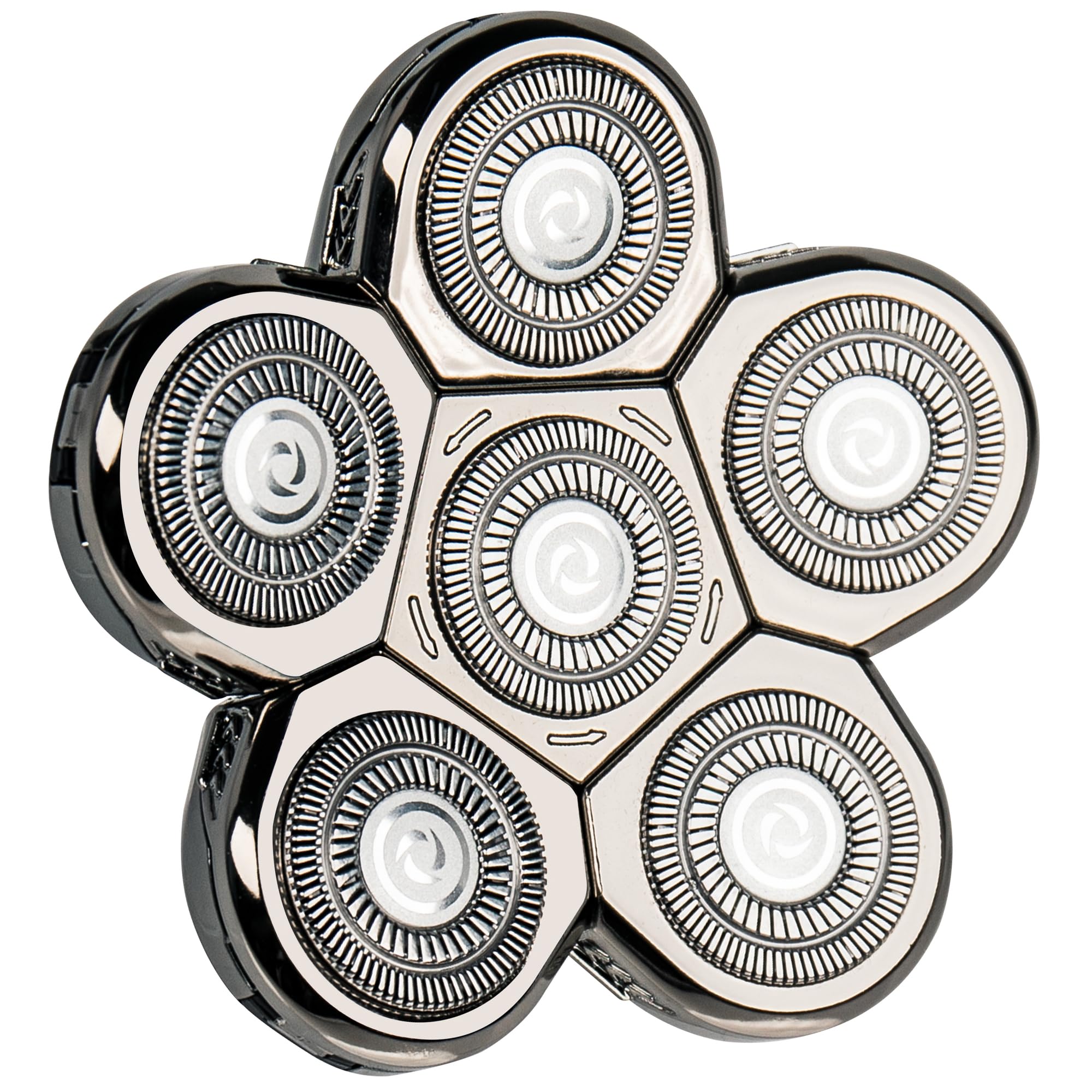 AidallsWellup 6D Blade Refills for Electric Head Shaver, Replacement Shaver Head for AW Head Shaver, Washable, 2X Clipping Storage Per Blade.
