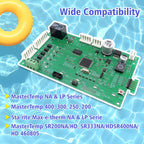 ROBOA 42002-0007S Control Board Kit (461105) with 472610Z Switch Pad Compatible, Replacement for Pentair MasterTemp 400/300/250, with Sta-Rite Max-E-Therm SR400/SR333/SR200