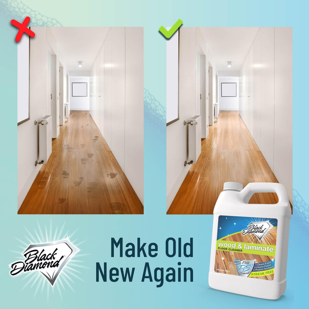 Black Diamond Stoneworks Wood, Laminate, Hardwood & Luxury Vinyl Floor Cleaner – Multi-Purpose Mopping Solution for a Streak-Free Clean (128 Fl Oz) refill.
