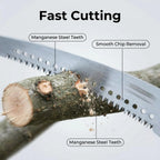 RISETEX Pole Saws for Tree Trimming 11.8 FT, Manual Pruning Saw