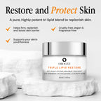 OBOGEE Triple Lipid-Peptide Cream: Enriched with Lipids, Ceramides, Peptides, Hyaluronic Acid, and Fatty Acid for Firming, Anti-Aging and Plumping Face Moisturizer (53 ml /1.8 fl oz)