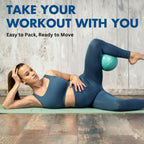 ProBody Pilates Small Exercise Ball - 9 Inch Workout Ball for Stability, Barre, Yoga, Core & Physical Therapy (Aqua)