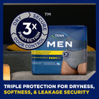 Tena Adult Protective Underwear for Men, Maximum Absorbency, XL, 72 Count (Waist Size 45in-58in)