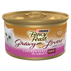 Fancy Feast Purina Gravy Lovers Chicken Feast Pate Cat Food (24) 3oz Cans