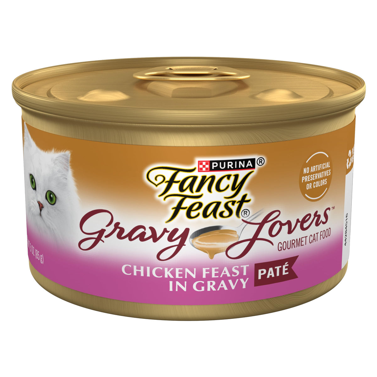 Fancy Feast Purina Gravy Lovers Chicken Feast Pate Cat Food (24) 3oz Cans