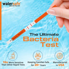 Pool and Spa Rapid Bacteria Test by Watersafe, Detects Down to 1 Bacteria/μL, including E. coli, Salmonella and More, Pack of 10