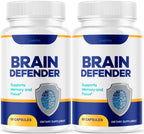 (2 Pack) Brain Defender - Official Brain Defender Supplement Advanced Pills, Natural Brain and Memory Support, Brain Defender Health & Wellness Multivitamin, 120 Capsules for 2 Months