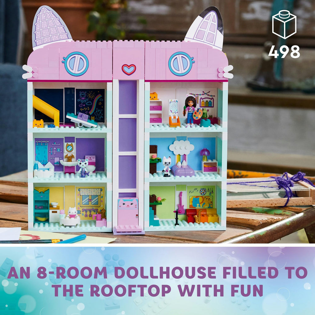 Lego La Maison Magique de Gabby 10788 Building Toy 4 Storey Dollhouse Figurines Gabby, Pandy Paws, Navy, P'tichou & Accessories Birthday Gift for Girls from 4 Years