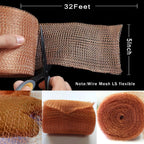 Copper Mesh Screen Chicken Wire Hardware Cloth Copper Wool Rodent Mesh Screen Copper Wire Mesh Screen Mesh Plant Protection 5 Inchx 32 Ft