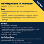 Pepcid AC Maximum Strength Heartburn Relief Tablets, OTC Medicine Prevents & Relieves Heartburn & Acid Reflux Due to Acid Indigestion, 20mg Famotidine Acid Reducer, Fast-Acting, 50 ct