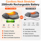 Upalled Cordless Heated Neck Massager Pillow for Pain Relief Deep Tissue
