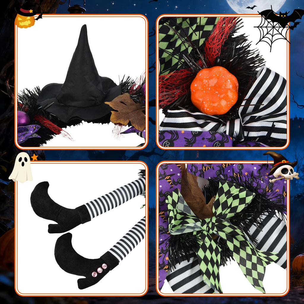 SHAVINGFUN Halloween Wreath-Halloween Wreaths for Front Door