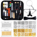 shynek 1857 Pcs Jewelry Making Supplies Kit for Adults, Jewelry Making Tools with Earring Hooks, Findings, Wires, Chains and Helping Hands for Crafts Making and Repair