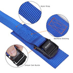 Ayaport Lashing Straps with Buckles Adjustable Cam Buckle Tie Down Cinch Strap for Packing Blue