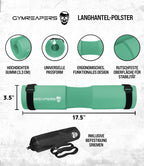 Gymreapers Barbell Squat Pad - Protective Bridge Pad For Hip Thrust, Squats, Lunges - Hip Support, Neck Protection For Bar (Mint)