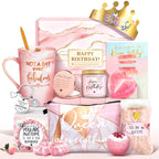 Jumway Not A Day Over Fabulous Mug Gifts Set- Birthday Gifts for Women - Funny Birthday Gift Ideas for Her,Friends, Coworkers, Her, Wife, Mom, Daughter, Sister, Aunt Ceramic Marble Mug 14 Oz
