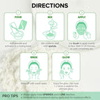 Ebanel Collagen Peptides Wash-Off Face Mask Set, 8 Pack Instant Skin Tightening and Lifting Masks, Brightening Face Mask with Niacinamide, Glutathione, Hyaluronic Acid, Vitamin C, Cica, B5, Albumen