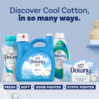Downy Soft, 2 in 1 Soft and Fresh Liquid Fabric Softener, Cool Cotton, 140 fl oz, 190 Loads, Fabric Conditioner Liquid provides softness and freshness for fabrics