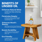 EcoDecors Loveable 24 oz Spray Bottle Teak Oil and Loveable Protection 16 oz Teak Sealer For Outdoor Furniture