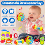 Baby Rattles 0-6 Months: Baby Toys Rattles for Babies 6-12 Months Infant Toys 0-3 Months Newborn Toys Teething Toys 3-6 Months - Baby Rattle Socks Baby Gifts for Boy Girl